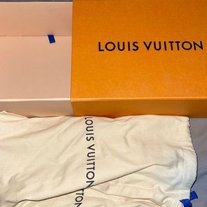 Empty Louis Vuitton shoe box